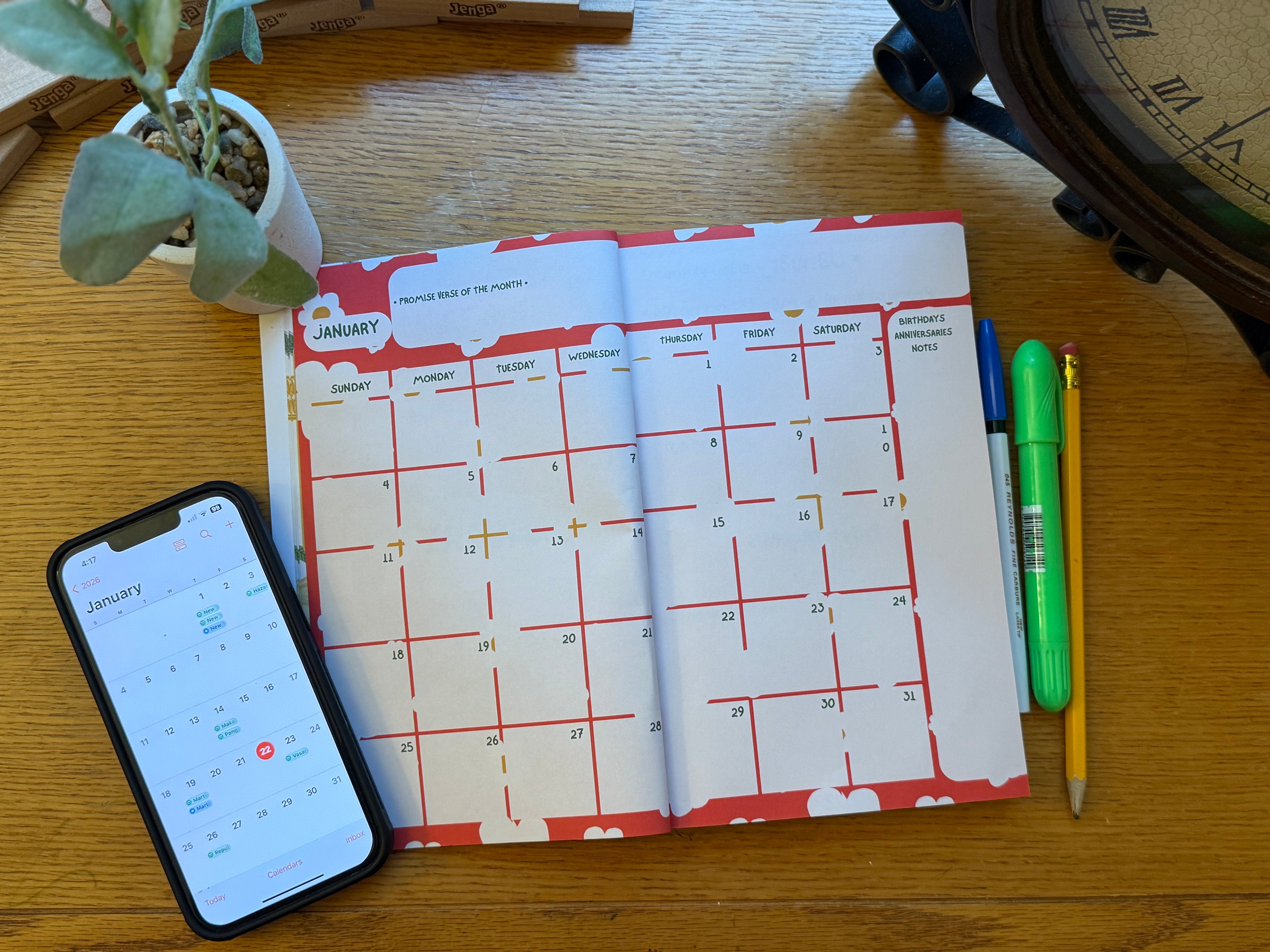 2026 Rooted in Faith Daily Planner